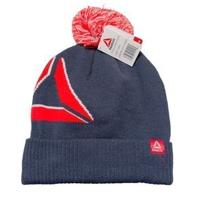 Reebok Unisex Pom Pom Beanie Hat Size One Size